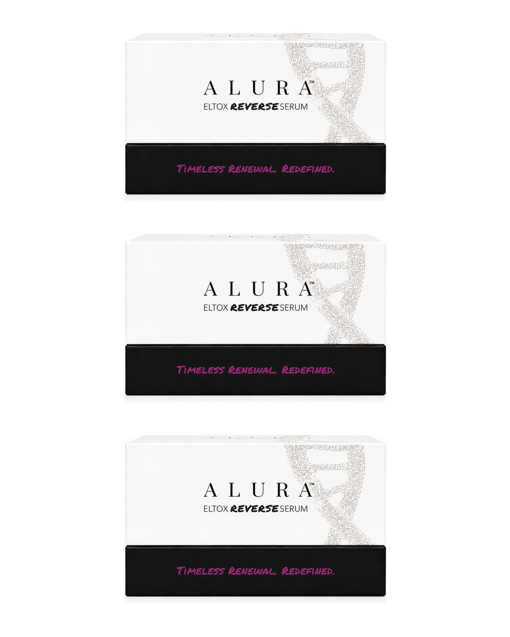 ALURA Eltox Reverse Serum 3-carton pack: three Eltox Reverse Serum cartons