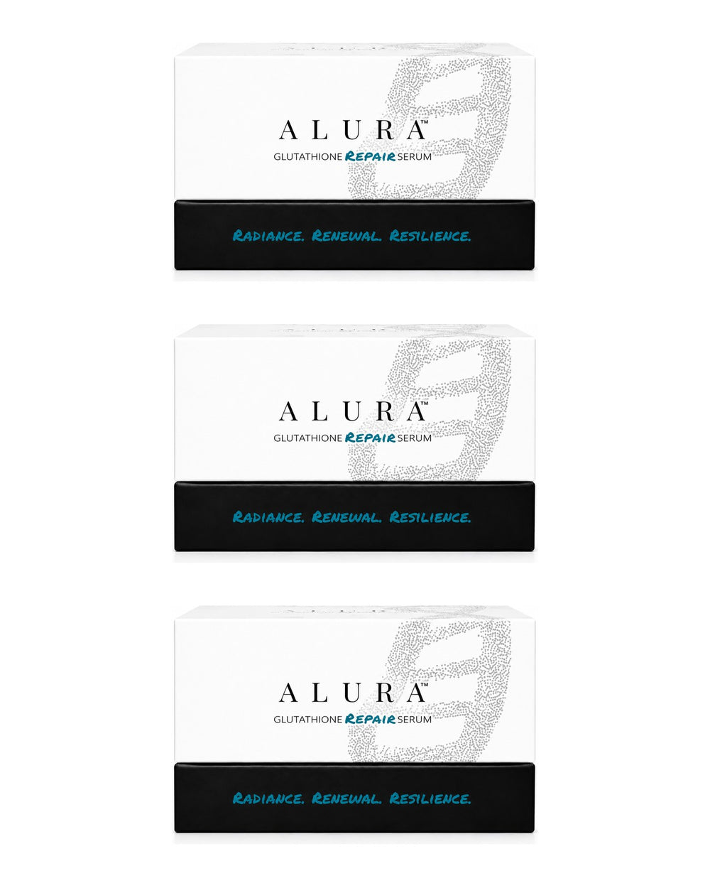 ALURA Glutathione Repair Serum 3-carton pack: three Glutathione Repair Serum cartons