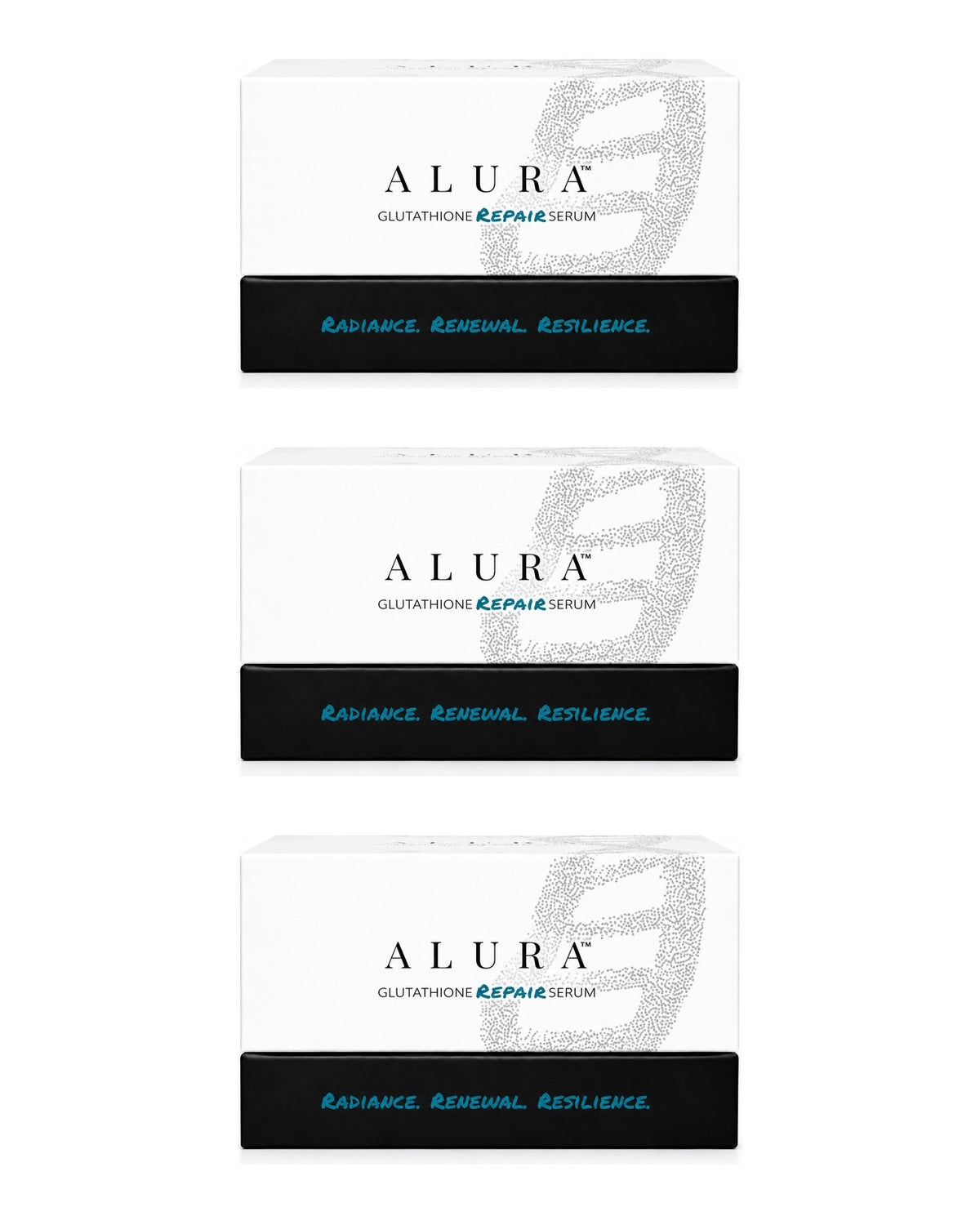 ALURA Glutathione Repair Serum 3-carton pack: three Glutathione Repair Serum cartons