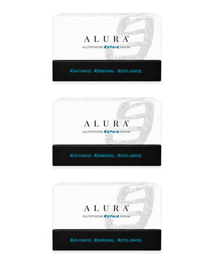 ALURA Glutathione Repair Serum 3-carton pack: three Glutathione Repair Serum cartons