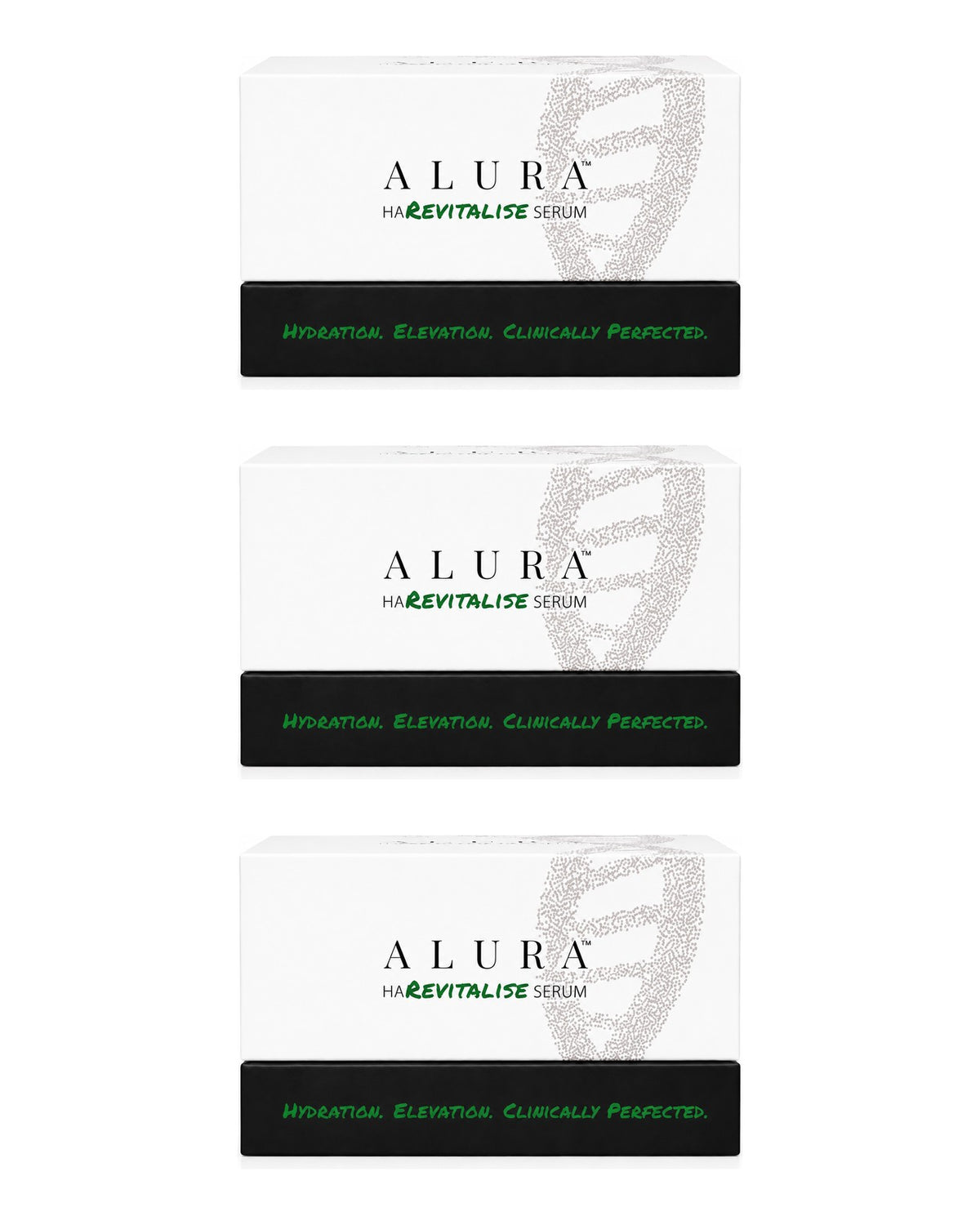 ALURA HA Revitalise Serum 3-carton pack: three HA Revitalise Serum cartons