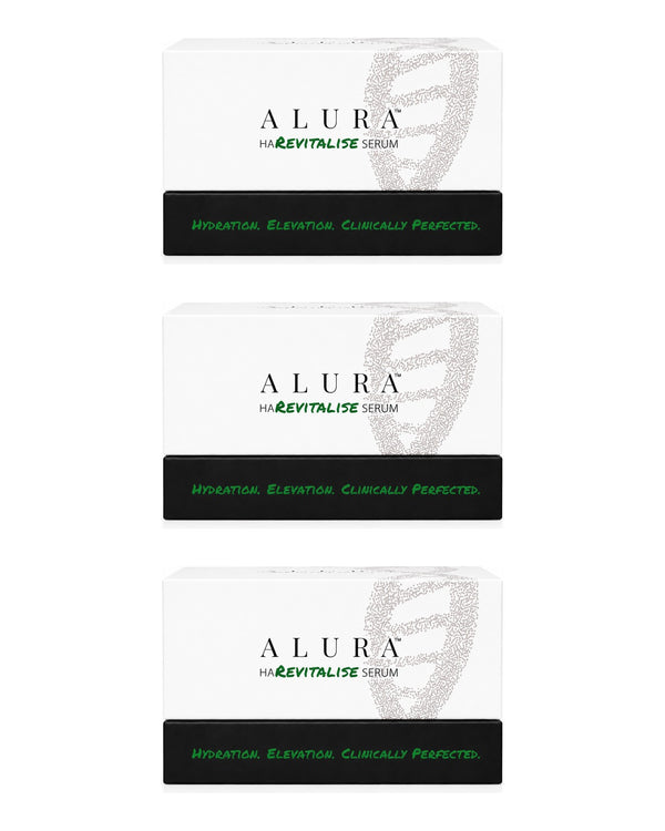 ALURA HA Revitalise Serum 3-carton pack: three HA Revitalise Serum cartons